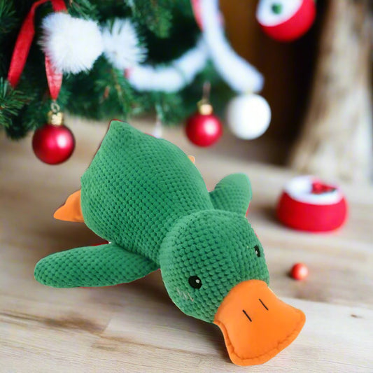 Indestructible Interactive Dog Toy Stomping Duck Bite Resistant Teeth Cleaning Technology 